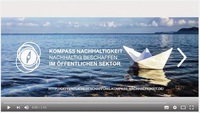 Das Bild verlinkt zum Informationsfilm auf der Webseite des Kompass Nachhaltigkeit über die nachhaltige Beschaffung 